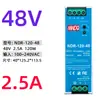 Fonte de alimentação chaveada NDR-120-24 120W saída CC fonte de alimentação trilho fino 24V5A fonte de alimentação chaveada para trilho