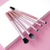 Set de 12 Brochas de Maquillaje de Mango Largo, Incluyendo Brocha para Rubor, Brocha para Polvos, Brocha para Cejas, Brocha para Sombras de Ojos y Brochas de Color Mixto, Set Completo, Tktemu Dropshipping