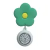 Reloj de Bolsillo de Enfermera con Flor de Colores Hebilla Fácil de Tirar Retráctil Lindo Creativo Estudiante Examen Reloj Fabricante Stock Listo