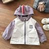 Chaqueta con capucha para niño de otoño, Nuevo estilo de otoño, Ropa de trabajo de manga larga para niño pequeño, Ropa de dibujos animados para bebé, Clase A