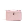 Bolsa para Lonchera LP con Patrón de Avestruz de Piel de Vaca de Primavera Bolsa Cosmética Portátil de Gama Alta Bolso de Cuero Genuino para Mujer Bolso de Hombro Cruzado para Teléfono Móvil