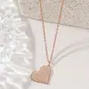 Explosões transfronteiriças nicho design high-end aço inoxidável colar outono e inverno acessórios amor titânio aço colar não desbota