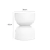 Mesa de Centro Creativa Escandinava de Reloj de Arena Mesa Lateral para Sofá Mesa de Esquina de Diseñador Hogar para Apartamento Pequeño Taburete Pequeño Estante de Almacenamiento de Mesita de Noche