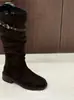 Botas Chunky Retro Francesas 2026 para Mujer Nueva Llegada Marrón Meillard Botas Altas para Tomar Fotos de Viaje Tacón Chunky Botas Adelgazantes