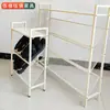 Sapateira de Metal Individual Personalizada Pequeno Apartamento Aluguel Dormitório Entrada da Casa Armazenamento Grande Capacidade Sapateira de Malha Densa Simples
