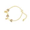 Pulseira Vietnamita de Ouro Areia Esmalte Gotejamento de Óleo Estrela Gato Borboleta Pulseira Feminina Estilo Palácio Joia Duradoura