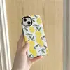 Funda de Teléfono de Flor de Limón de Pantalla Completa Más Vendida de Amazon para Apple 17 Pro Max Funda Protectora para iPhone con Película Brillante