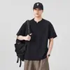 Ropa de Hombre Fengshe / 2026 Verano Nueva Camiseta de Hombre Manga Corta Cuello Redondo Cuello en V Metálico Top Camiseta de Moda