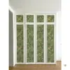 Pegatina Verde Retro Frances para Armario Mueble Puerta de Gabinete Renovación Reacondicionamiento Papel Tapiz Gabinete Alacena Cambio de Color Papel Tapiz Autoadhesivo