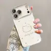 Funda Cadena Gato Estrella Adecuada para iPhone 17 Promax Carcasa iPhone 15 Patrón de Concha 16 Cobertura Total 14 Anticaídas