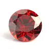 Wuzhou suministra piedras sueltas de circón redondo de 5A, zirconia cúbica sintética, piedras artificiales CZ blancas y de colores al por mayor
