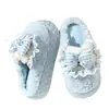 Pantuflas de Algodón para Mujer Otoño/Invierno 2026 Nuevo Estilo Antideslizantes de Interior Suela Gruesa Que Aumenta la Altura Cálidas con Lazo de Piel Pantuflas para Mujer