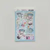 Adesivos de Desenho Animado, Meninas Fofas, Adesivos Diários Fofos, Adesivos de Personagens de Menina Jovial Estilo Coreano, Adesivos para Caderno Guka