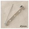 Accesorios para el cabello DIY Broche de imperdible plateado simple Material de pasta hecho a mano 25/35/45 mm