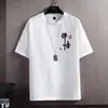 2026 Nueva Camiseta de Verano Moderna de Manga Corta para Hombre, Corte Holgado, Seda de Hielo Transpirable, Cuello Redondo, Top Casual Versátil de Moda