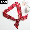 Bufandas Largas de Seda Finas y Estrechas al por Mayor para Souvenirs, Bolsos, Lazos, Cinturones, Cintas, Diademas, Bufandas Pequeñas de Seda Versátiles Decorativas