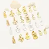 Accesorios de Colgante para Pulsera de Conservación de Color Chapados en Oro de 18 Quilates, Colgante de Ábaco de la Paz, Accesorios de Cuentas para Pulsera DIY, Amuleto de la Fortuna