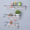 Prateleira de Parede para Suculentas e Plantas Verdes, Rack Criativo de Armazenamento para Divisória de Quarto de Parede, Prateleira de Fundo para Sala de Estar