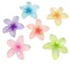 Brillo Fino Hielo Transparente Flor de Cinco Pétalos Accesorios DIY Pegamento Cremoso Funda para Teléfono Móvil Caja de Papelería Pasador Diadema Parche de Refrigerador de Resina