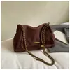 Bolsa Tote Grande Capacidade Estilo Coreano Feminina 2026 Nova Textura de Outono Corrente Ombro Único Bolsa para o Dia a Dia Bolsa Transversal Retro