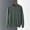 2023 outono e inverno novo suéter de cashmere masculino com gola redonda espessada suéter de cor sólida suéter casual de manga comprida