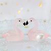 Nuevos accesorios de joyería de resina tridimensional luminosos de imitación de Cristal Cisne, adornos para micro paisajismo DIY, colgante para llavero