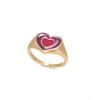 Accesorios AliExpress anillo de unión de aleación transfronterizo amor goteando aceite doble capa anillo de amor accesorios fábrica al por mayor