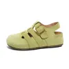 Sandálias Fechadas Estilo Birkenstock Retrô de Solado Grosso para Mulheres, Novas Tendências Verão 2026 Tamancos Romanos Vazados Respiráveis para Praia