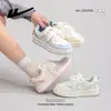 Zapatillas de moda versátiles de alta apariencia con un diseño elegante, Zapatos casuales estilo universitario coreano, Cómodos zapatos de mujer con bloques de color