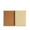 Cuaderno de Papel Kraft Enrollado Casual Diario de Volteo Libro de Registro Sub-espiral Libro Mayor Manual Logo Impreso