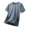 Mallas Deportivas de Manga Corta para Hombre de Secado Rápido, Transpirables, Absorbentes de Sudor, Ropa de Fitness, Camiseta Base para Hombre para Baloncesto, Fútbol, Running, Entrenamiento