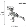 Traje de Hombre Coreano Moda Tendencia Creativo Calavera Dinosaurio Esqueleto Aleación de Zinc Animal Personalizado Pin de Solapa Broche