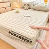 Sábana bajera ajustable impermeable y a prueba de orina Tipo A, de una sola pieza, con acolchado acolchado para mayor grosor, protector de colchón, sábana antipolvo, colcha y cubrecama