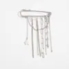 Broche de Design Irregular com Pedras Trituradas Estilo Transfronteiriço Europeu e Americano Corrente Ins Franja Estilo Minimalista Pino Acessório de Roupa