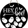 Aranha de Halloween Abóbora Disco Acrílico Decoração Ornamento Pendurado Casa Assombrada Festa Evento Decoração Casa Jardim Decor