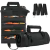 Bolsa de herramientas enrollable, Bolsa de herramientas de tela Oxford, Bolsa de herramientas para coche, Bolsa multifuncional para electricista, Bolsa de herramientas para ferretería