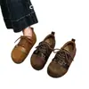 Sapatos plataforma estilo Birkenstock grandes, fofos e descolados para mulheres, nova coleção de outono, com sola macia, de amarrar e mocassins de calçar.