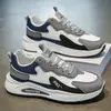 Tênis Esportivo Masculino Outono Novo Respirável Branco Tendência Versátil Sola Grossa Casual Corrida Sapatos de Pai