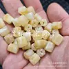 Bege Hexagonal Contas Passepartout Jade Contas Soltas Jadeita Jade Quartizito Facetado Poligonal Cilindro Contas Pulseira Joias Acessórios Contas