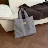 Bolso nuevo estilo ins de gran capacidad, fresco y simple, para estudiante y para el día a día, bolso de mano vintage versátil, bolso de hombro, bolsa de compras