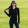Roupa de Proteção Solar de Seda de Gelo para Mulheres, Estilo Fino de Verão, Proteção UV, Sensação Fresca, Jaqueta de Proteção Solar para Uso ao Ar Livre, Corte Justo, Jaqueta de Ciclismo sem Dedos