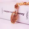 Llavero Creativo Estilo Bolos de Cristal Incrustado de Diamantes para Coche Accesorios de Bolso para Mujer Colgante Llavero Pequeño Regalo 1054