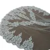 Elegante Nuevo Estilo Hecho a Mano Floral Largo Doble Capa Cola Grande Velos Blancos y Maquillaje de Novia Accesorios para Vestidos de Novia