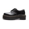 80535 Zapatos Pequeños de Cuero Estilo Punk para Mujer, de Caña Baja, Cuero Genuino, Británicos, Redondos, Casuales, Estudiante, Plataforma, Mary Jane