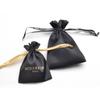 Bolsa de almacenamiento a prueba de polvo de seda lisa personalizada de fábrica para ropa interior con cordón bolsa de satén se puede personalizar el logotipo