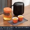 Juego de té de viaje, ideal como regalo de negocios de alta gama, para exteriores, una tetera, dos tazas, para acampar, tetera portátil Express Cup, venta al por mayor