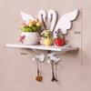 Nova Prateleira de Parede Criativa para TV, Rack Decorativo de Armazenamento Cisne Branco, Decoração Premium para Casa, Instalação Sem Furos