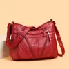 Bolsa tote simples retrô para mulheres no atacado, nova bolsa de ombro de grande capacidade para mães, bolsa transversal moderna para pessoas de meia-idade e idosos