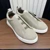 Edición de Lujo Belleza Obsesiva/Jenny Cross Zapatos Blancos Elásticos para Hombre Piel Genuina Slip-On Planos Tenis para Hombre