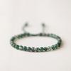 Pulsera de Cuentas de Hierba de Agua Verde para Mujer Verano Cristal ins Diseño Nicho Novia Cuentas de Transferencia Tejido a Mano Hecho a Mano Suerte